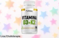 Descubre las vitaminas D3 y K2 en softgels veganas, absorción top a precio de ganga. ¡Cuida tus huesos con esta oferta irresistible que no querrás dejar pasar!
