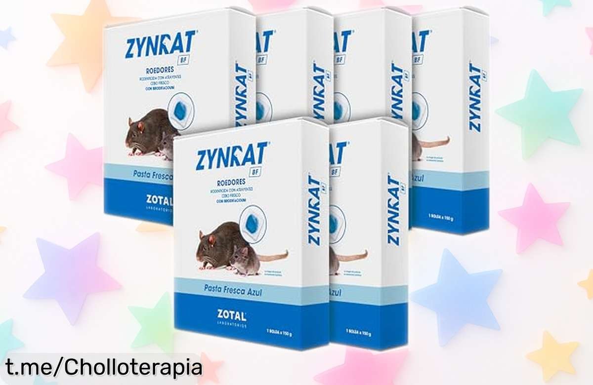 Deshazte de ratas y ratones con Zynrat BF Pasta Fresca en pack de 6, ¡ahora a precio rebajado! No pierdas esta oportunidad que te traerá paz y tranquilidad ya.