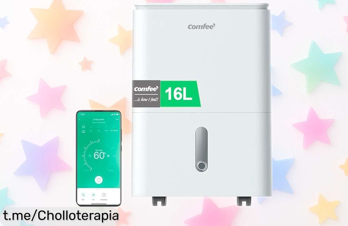 Deshumidificador Comfee 16L súper silencioso con WiFi acaba de bajar su precio, disfruta aire puro y sin humedad ahora mismo, ¡aprovéchalo antes de que se acabe!