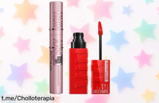 Deslumbra con el kit de maquillaje Maybelline New York: máscara Sky High y pintalabios Superstay a un precio rebajado que vuela, ¡conviértete en la estrella que mereces hoy!