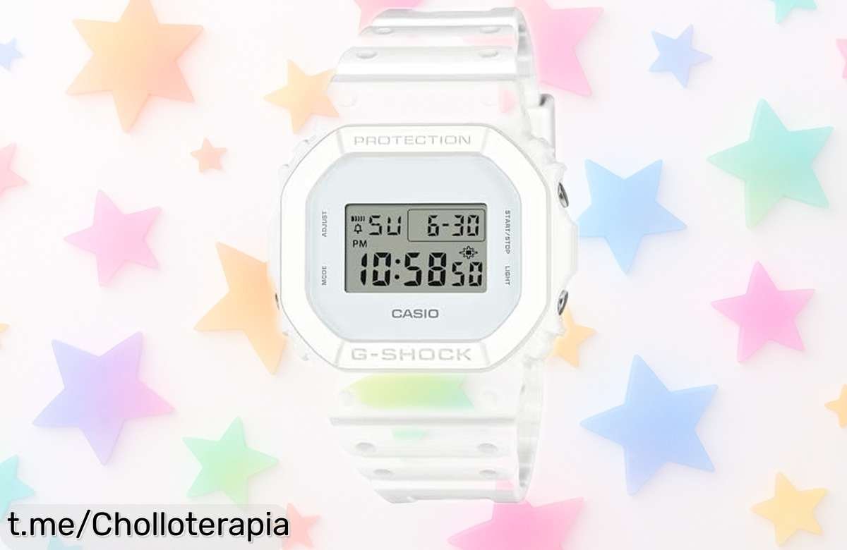 Deslumbrante reloj digital Casio G Shock, diseño clásico y resistente hasta 20 bar; aprovecha este súper chollo limitado para destacar con estilo cada día.