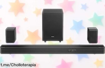 Disfruta de un sonido envolvente alucinante con la barra de sonido Hisense AX5125H, ¡rebajada a precio loco! No te pierdas este chollo y siente cada nota hoy mismo.