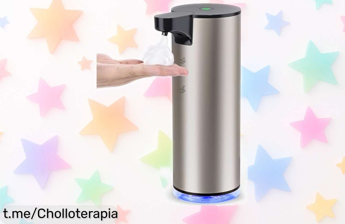 Dispensador automático de jabón en espuma con sensor – El chollo del momento, ¡aprovéchalo y mantén tu hogar siempre limpio sin tocar nada!
