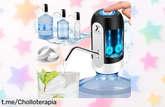 Dispensador de agua ETISEN con batería de 40 días: rebaja increíble para disfrutar sin complicaciones ¡No pierdas esta oportunidad única, actúa ya!