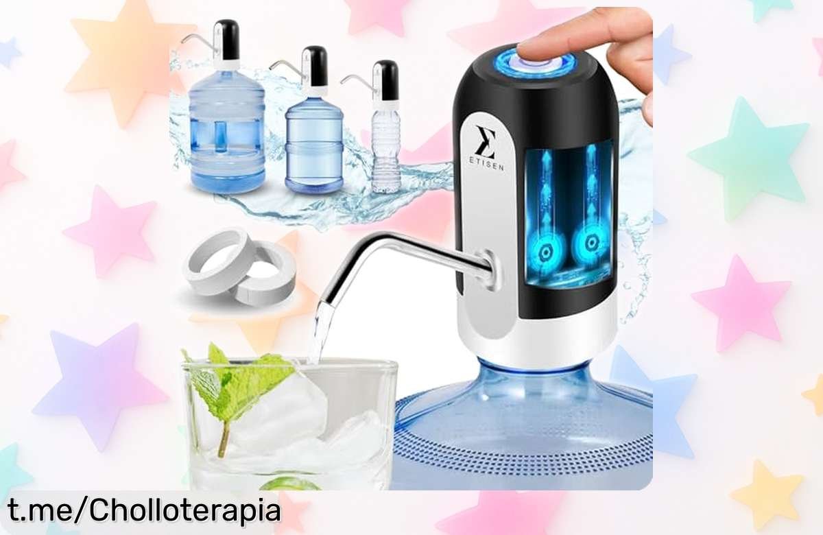 Dispensador de agua ETISEN con batería de 40 días: rebaja increíble para disfrutar sin complicaciones ¡No pierdas esta oportunidad única, actúa ya!