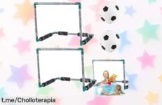 Divertidísimo kit de juegos de piscina con 2 porterías flotantes y pelotas, súper rebajado para que los peques se diviertan a lo grande este verano ¡Hazlo tuyo antes de que se agote!