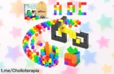 Divertidísimos bloques magnéticos Apluses, 54 piezas para construir y aprender jugando a un precio loco. ¡No te quedes sin ellos y haz brillar la sonrisa de tus peques!