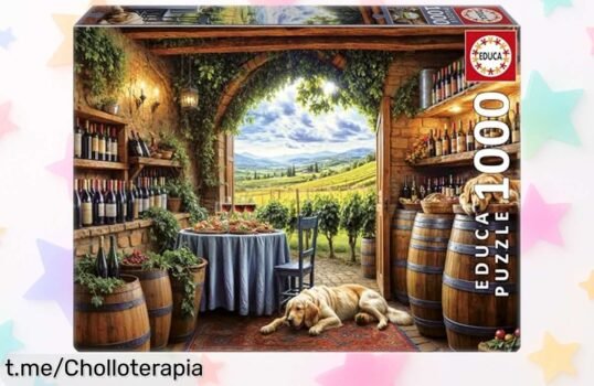 Divertido puzzle de 1000 piezas Educa Canes et Vinum a un precio rebajado ¡Corre que vuela este chollazo y despierta tu ingenio creando momentos inolvidables!