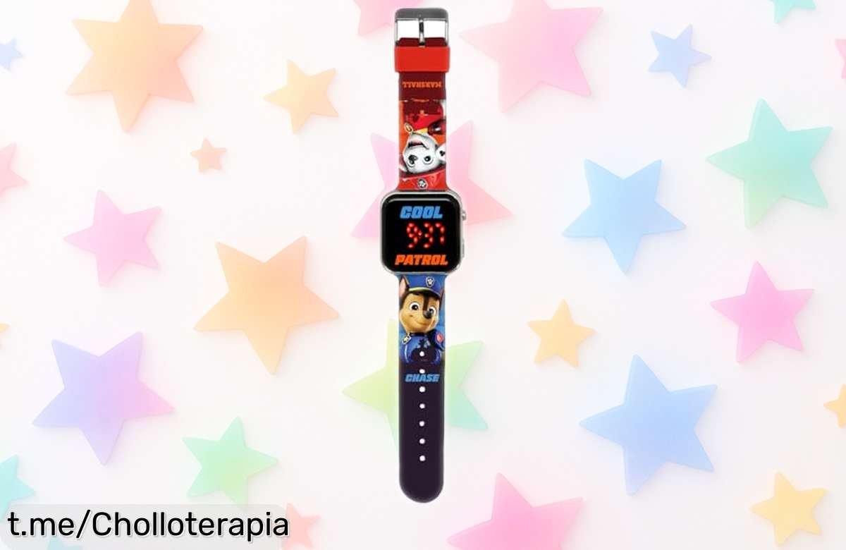 Divertido reloj LED Paw Patrol para peques, ahora a un precio rebajado que no puedes dejar pasar; haz felices a los más pequeños y sorpréndelos con este chollo ¡date prisa que vuelan!