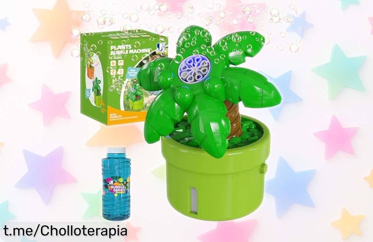 Diviértete a lo grande con la máquina de burbujas Panamalar Cocoteros que lanza más de 8000 pompas por minuto. Aprovecha el precio rebajado y llena tus días de alegría ¡no te quedes sin la tuya!