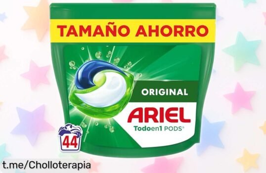 Eficaz detergente en cápsulas Ariel PODs Platinum que limpia y perfuma durante 7 días, ahora a precio rebajado: ¡haz que tu ropa brille con este super chollo antes de quedarte sin él!