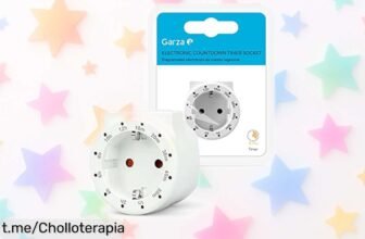 Enchufe programador electrónico Garza: apaga tus dispositivos sin esfuerzo y protege a los más pequeños, ¡ofertón que te da tranquilidad en casa!