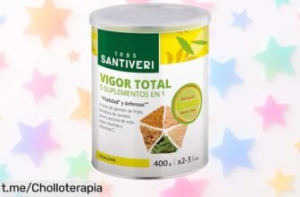 Energía total en un bote: Santiveri Vigor Total 400 gr con superingredientes a precio rebajado. ¡No te quedes sin ella y despierta tu fuerza hoy mismo!