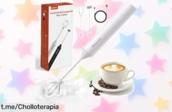 Espumador de leche Morpilot, recargable y con 3 velocidades: ahora a un precio rebajado que te hará disfrutar del mejor café cremoso ¡No dejes pasar esta oportunidad!