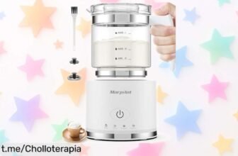 Espumador de leche eléctrico Morpilot 4 en 1, ¡aprovéchalo! Apagado automático y diseño latte a precio rebajado que no se repite. No te quedes sin el tuyo para esos momentos deliciosos.