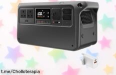 Estación de energía portátil DJI Power 1000 V2 con carga rápida en solo 37 minutos a precio rebajado, energiza tus aventuras y no te quedes sin esta oferta increíble.