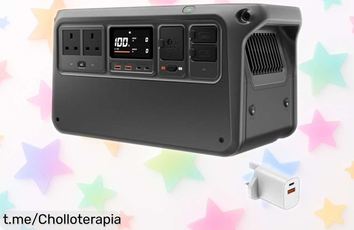 Estación de energía portátil DJI Power 1000 V2 con carga rápida en solo 37 minutos a precio rebajado, energiza tus aventuras y no te quedes sin esta oferta increíble.