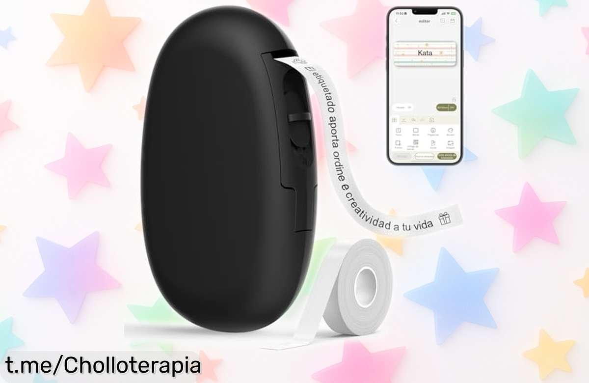 Etiquetadora bluetooth SUPVAN E10, ¡super chollo para personalizar todo con etiquetas impermeables! Aprovecha esta oferta limitada y organiza tu vida de forma fácil y rápida.