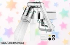 Extensor de grifo Dunsoo 1440° con giro total: aprovecha este ofertón y transforma tu cocina o baño en un espacio súper práctico ¡No dejes pasar esta oportunidad única!