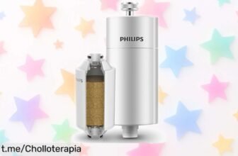 Filtro de ducha Philips Water con cartucho extra a precio rebajado, protege tu piel y cabello con agua limpia en solo 2 minutos. ¡No te quedes sin el tuyo!