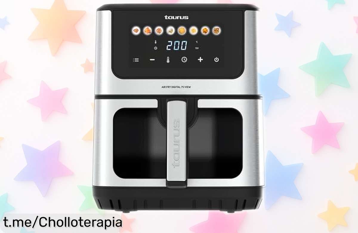Freidora de aire Taurus Air Fry Digital 7S ¡Cocina delicioso y rápido con su increíble capacidad! Aprovecha este super chollo antes que se acabe.