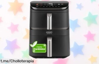 Freidora de aire gigante Cosori Turbo Tower Pro con doble cesta: ¡Ultra rápida y resistente a precio rebajado solo por tiempo limitado! No te quedes sin la tuya, cocina fácil y disfruta.