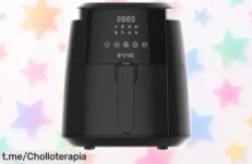 Freidora sin aceite EVVO Tasty Fryer 8L alucinante y rebajada, cocina sano y crujiente como nunca. ¡No dejes pasar este chollo que se agota rápido!