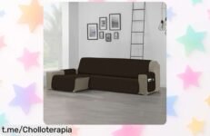 Funda impermeable y antideslizante para sofá chaise longue Dalina, gran rebaja ideal contra manchas y pelos de mascotas: protege tu sofá hoy mismo con este chollo que vuela.