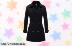 Gabardina impermeable Wantdo con doble botonadura y cinturón a precio rebajado: siente la seguridad y el estilo que mereces ¡No dejes pasar este super chollo!