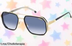 Gafas de sol Carrera 1069/S Black Gold Blue Shaded a un precio rebajado en un super chollo que no te podrás creer ¡Hazte con ellas y brilla todos los días!