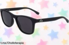 Gafas de sol Lacoste L884S negras mate a un precio rebajado increíble que no se repetirá. ¡Destaca con estilo y protege tus ojos antes de que sea tarde!