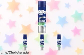 Gel de afeitado calmante Gillette Series con aloe vera en pack de 4 unidades a precio rebajado, ¡aprovecha este super chollo y cuida tu piel como se merece!