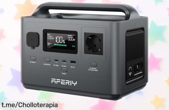 Generador eléctrico portátil AFERIY 400W a un precio que te va a sorprender, ¡aprovéchalo ya antes de que desaparezca y mantén tu energía siempre lista!
