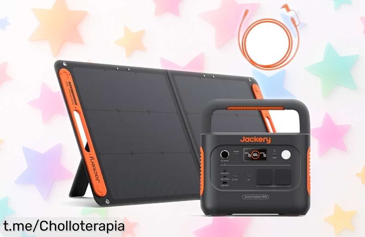 Generador solar Jackery E1000 v2 con carga rápida y 7 puertos, super chollo rebajado por tiempo limitado para que nunca te falte energía. ¡No lo dejes escapar!