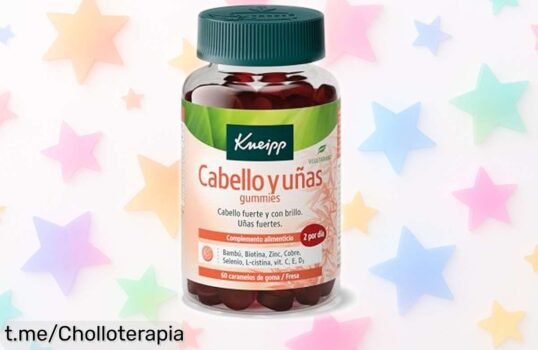 Gominolas Kneipp para fortalecer cabello y uñas a precio rebajado, ¡no dejes que vuelen! Lleva salud y belleza en 60 gominolas deliciosas de fresa antes que se acaben.