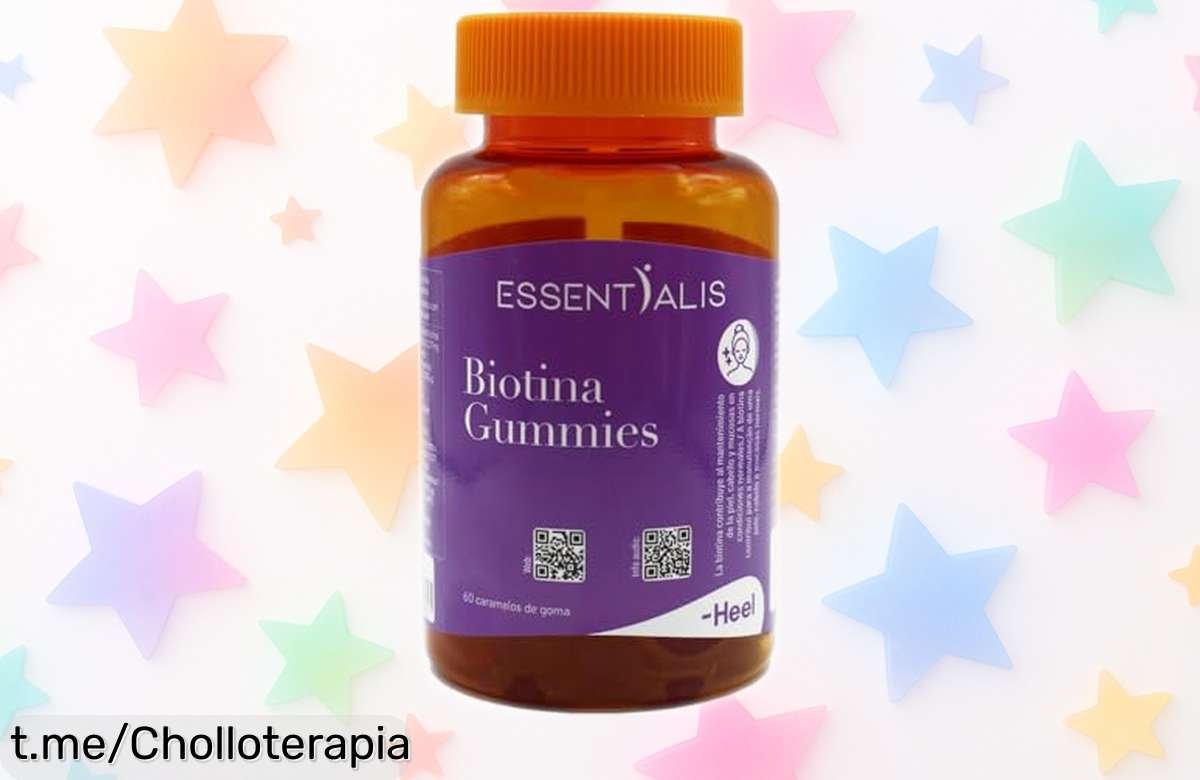 Gominolas veganas Essentialis Biotina para un cabello, piel y uñas increíbles a precio rebajado de locura; ¡apresúrate antes de que este chollo se esfume!