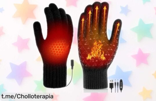 Guantes calefactables USB táctiles y lavables, bajan su precio brutalmente ¡No dejes que el frío congele tus manos ni esta oferta! Corre antes de quedarte sin ellos.