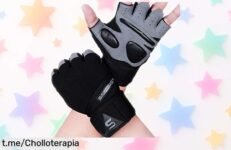 Guantes de gimnasio Sawans con soporte de muñeca, mejora tu agarre y entrena fuerte. ¡Aprovecha esta oferta rebajada y siente la fuerza en cada levantamiento!