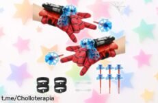 Guantes de lanzador Spider Man con máscara y dardos, un súper chollo para que los peques jueguen como héroes; ¡aprovecha este precio rebajado y crea recuerdos épicos en familia!