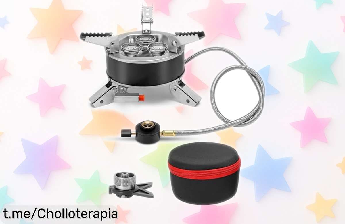 Hornillo de camping resistente y plegable con encendido rápido, ahora a un precio rebajado que no creerás; haz que tus aventuras sean inolvidables ¡actúa antes de quedarte sin él!