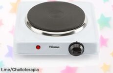 Hornillo eléctrico portátil Tristar KP 6185: ¡ofertón imprescindible y súper potente para llevar la cocina a donde quieras! Aprovecha el precio rebajado ya y disfruta de cada comida.