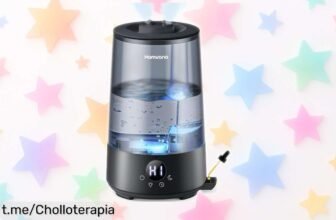 Humidificador de aire Homvana 3,6 L silencioso que mejora la humedad en minutos con hasta 34 horas sin rellenar, ¡aprovecha este super chollo y da vida a tu hogar ya!