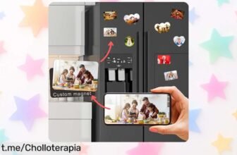 Imán de nevera personalizado con tu foto, un detalle único que ilumina tu espacio; ¡súper descuento por tiempo limitado! No te pierdas este ofertón y sorprende a los tuyos.