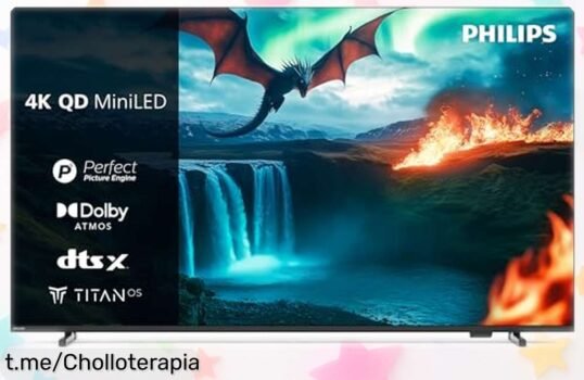 Impactante televisor mini led 4K Philips de 65 pulgadas a un precio rebajado que no verás otra vez, vive la emoción del cine en casa ¡no te lo pierdas!