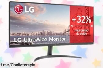 Impresionante monitor ultrawide LG 34WQ500B, colores vibrantes y pantalla gigante en un precio loco, no dejes pasar la oportunidad de verlo todo más grande ¡Corre antes que se agote!