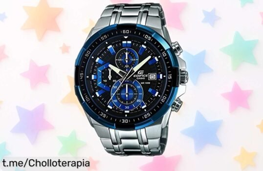Impresionante reloj Casio EFR 539D con cronómetro y correa de metal a precio rebajado, ¡aprovecha este ofertón antes que se acabe!