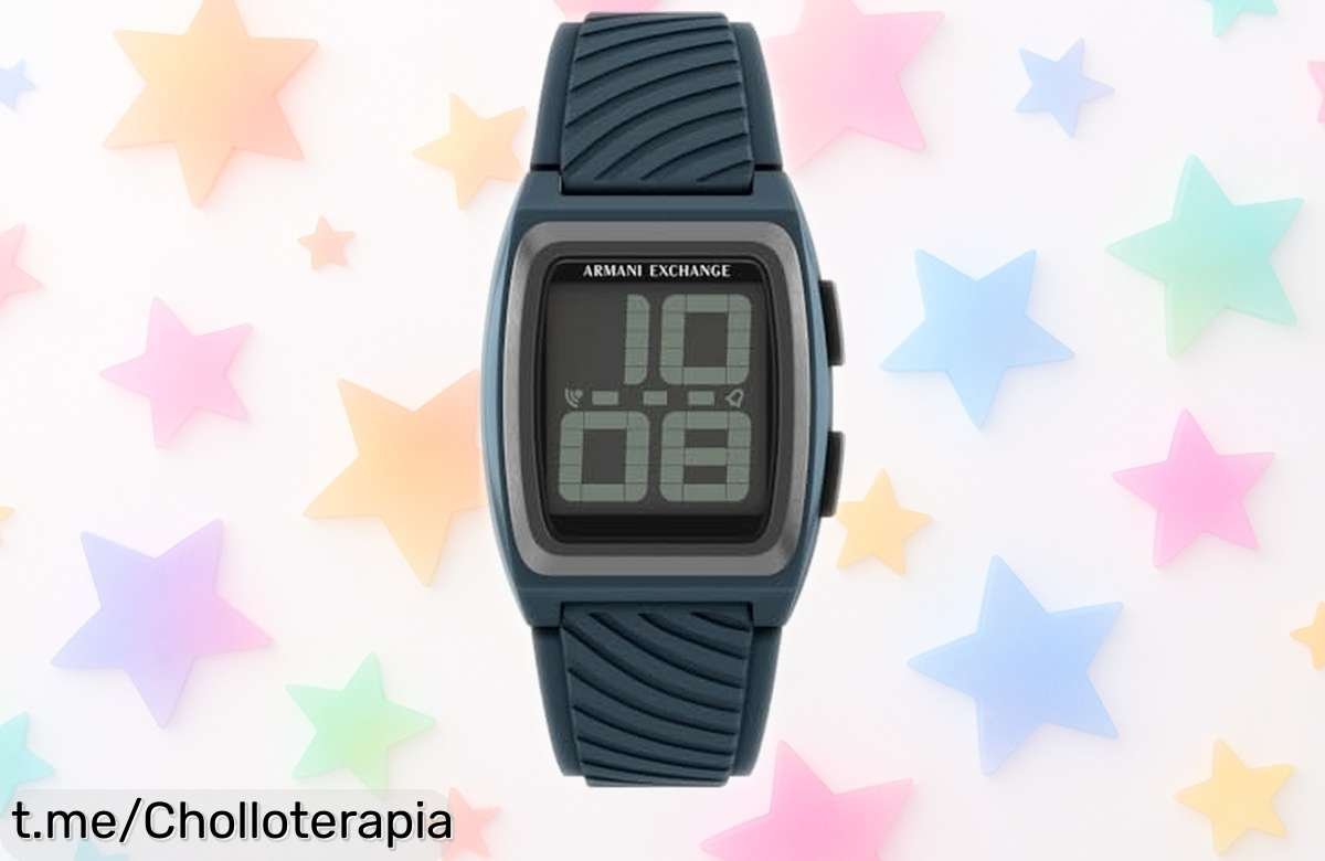 Impresionante reloj azul de plástico Armani Exchange AX2970, diseño moderno a precio rebajado que vuela. No te quedes sin tu estilo único, ¡compra ya y destaca!