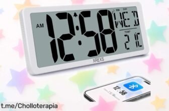 Impresionante reloj digital de pared XREXS 13,4'' con Bluetooth y pantalla HD a precio loco ¡No te pierdas esta oferta limitada que transforma tu hogar en un lugar especial!