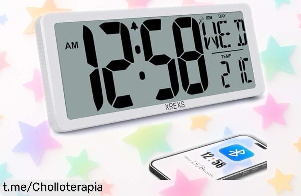Impresionante reloj digital de pared XREXS 13,4” con Bluetooth y pantalla HD a precio loco ¡No te pierdas esta oferta limitada que transforma tu hogar en un lugar especial!