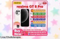 Impresionante smartphone realme GT 8 Pro 5G con pantalla de 144Hz y cámara de 200MP: ¡super chollo limitado que elevará tu experiencia! No te quedes sin el tuyo, corre ya a por él.